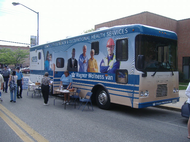 This vehicle was just placed into service recently and came in handy for doing health screenings like one I had.