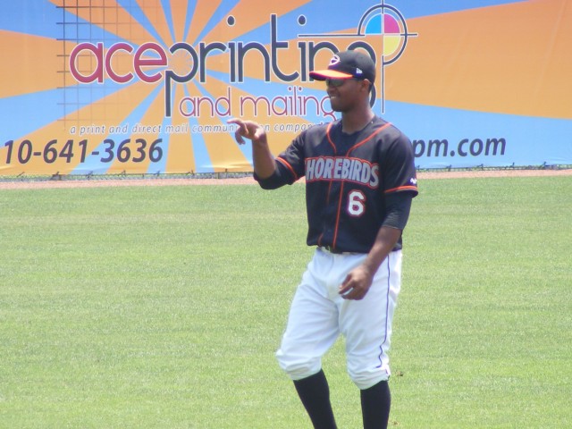 Rodolfo Cardona was all smiles before this game against Hickory back on July 1st. He would eventually go 1-for-2 in the contest with a double, RBI, and run scored.