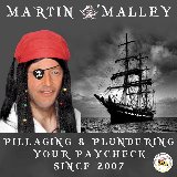 Martin O'Malley depicted as a pirate - look for the Jolly Roger to fly over Government House any day now.